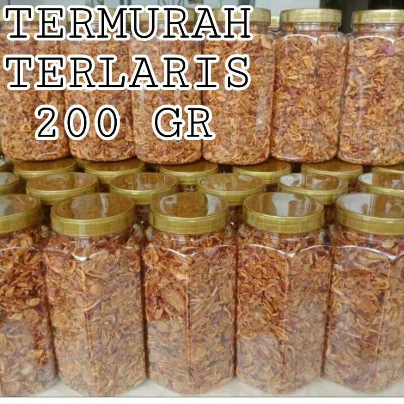 

Brambang goreng terlaris 200 gram termurah