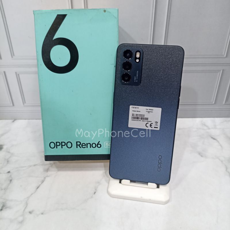 Oppo Reno 6 5G 8/128 GB Handphone Second Fullset Batangan