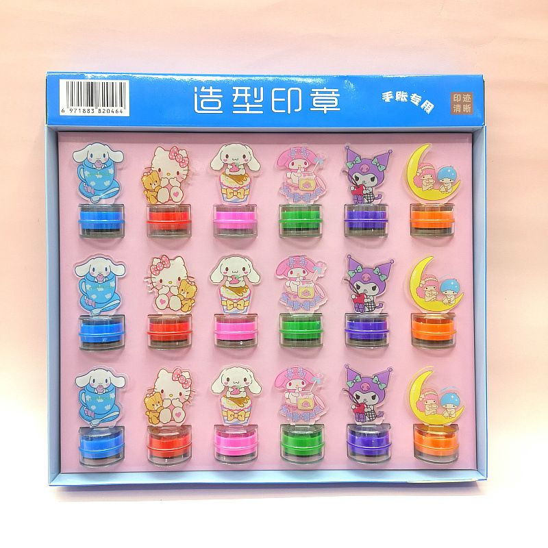 1 BOX - GP Stamps Sanrio Cute Akrilik Mainan Edukasi Anak