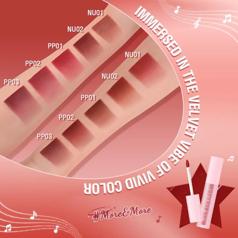 Pinkflash Velvet Airy Matte Mousse Lip Tint