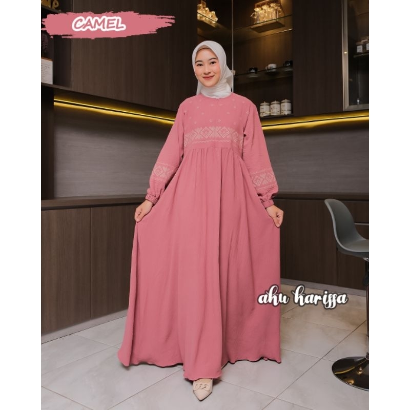 DZIFA DRESS ORI AKU KARISSA TERBARU GAMIS BORDIR CANTIK MODERN KEKINIAN OOTD STYLE KONDANGAN VIRAL