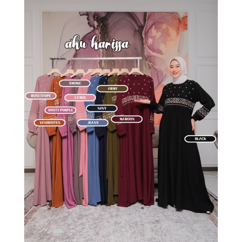 DZIFA DRESS ORI AKU KARISSA TERBARU GAMIS BORDIR CANTIK MODERN KEKINIAN OOTD STYLE KONDANGAN VIRAL