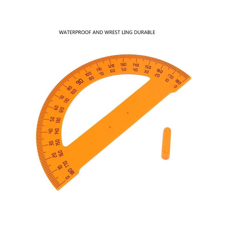 Penggaris Busur Papan Tulis Sekolah Plastik Busur Derajat