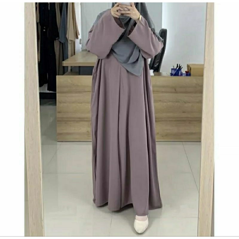 Abaya Fatiranisa /Basic Abaya Turki Polos  Remaja Busui Premium  Size  M   L   XL    XXL