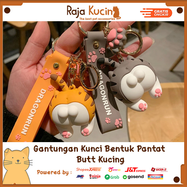 Gantungan kunci bentuk pantat butt kucing