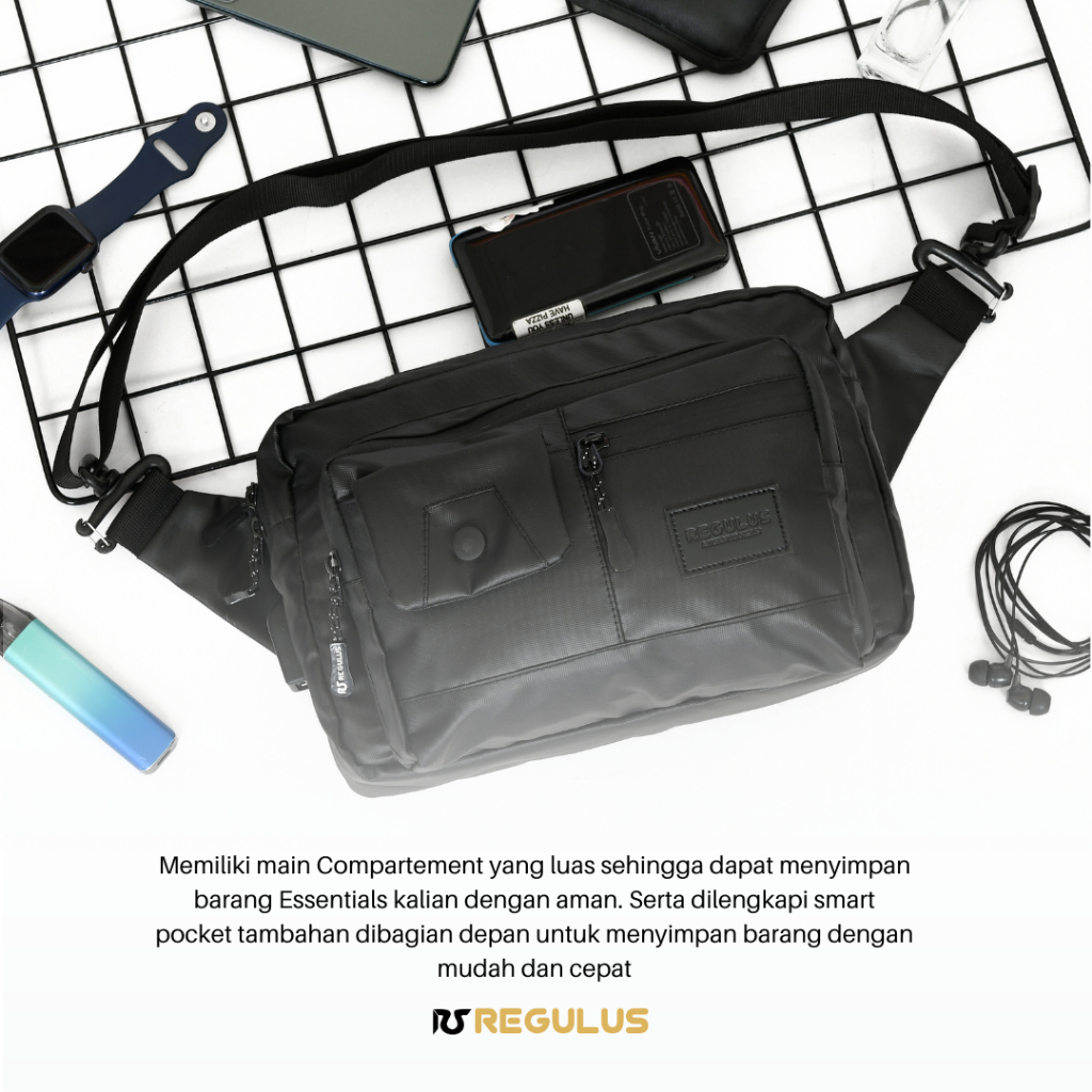 Tas Slempang Sling Bag Andre Waistbag Pria Clucth Bag