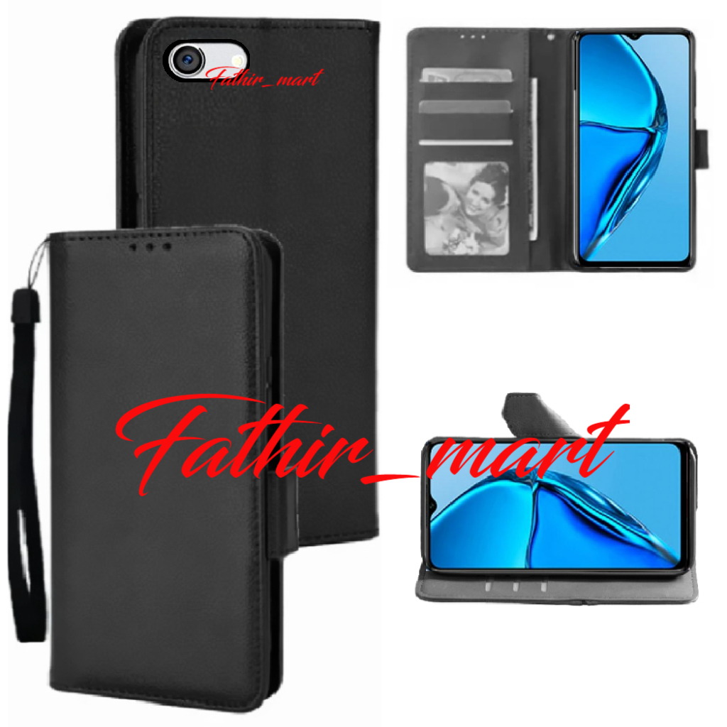 Case Dompet Hp VIVO Y81 Case Leather Flipcase Cover Kulit Casing Dompet