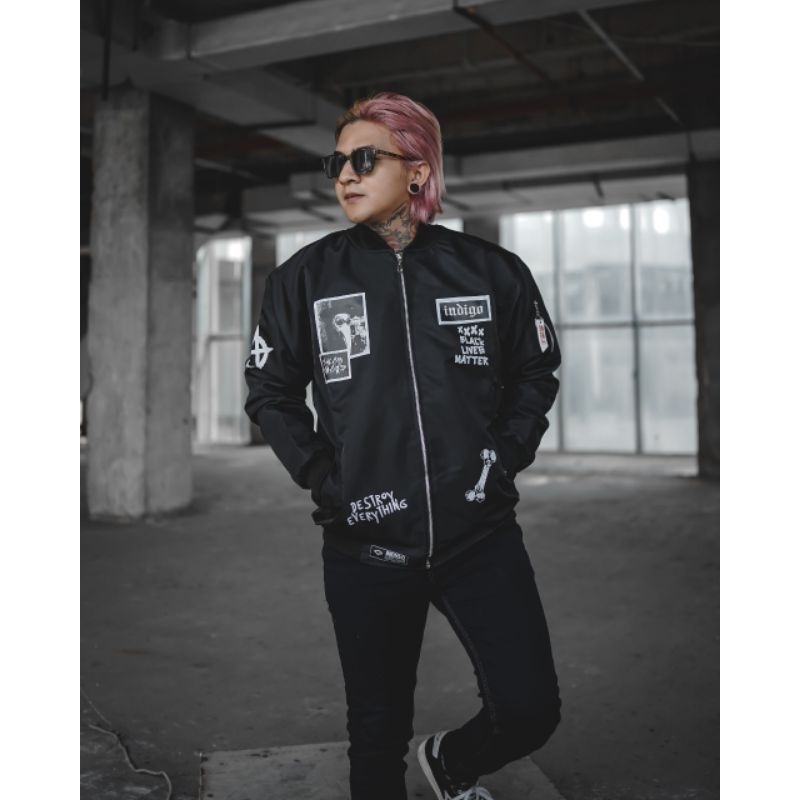 KMO Jaket Bomber Pria Terbaru / Jaket Parasut Pria Bomber