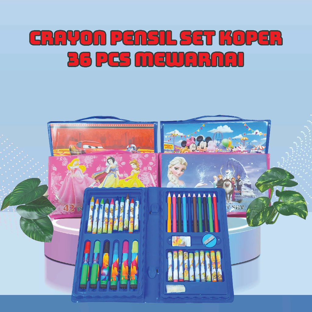 CRAYON PENSIL SET KOPER 42PCS MEWARNAI