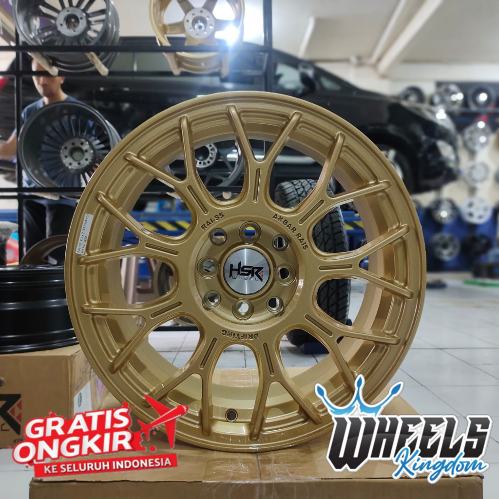 velg racing jdm hsr r16 velg ignis swift fiesta jazz yaris avanza hsr rai s5 ring 16