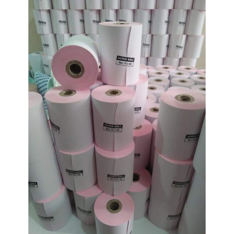 

Kertas Struk Kasir NCR 2 Ply 75X60 Cash Register