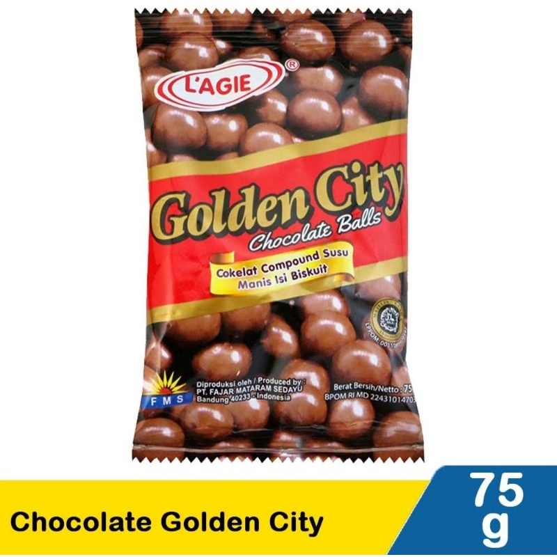 lagie coklat biskuit golden city 75gr