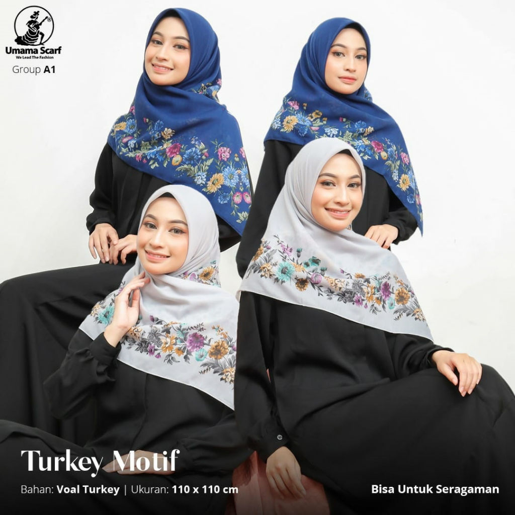 Segi empat UMAMA Turkey Motif 03