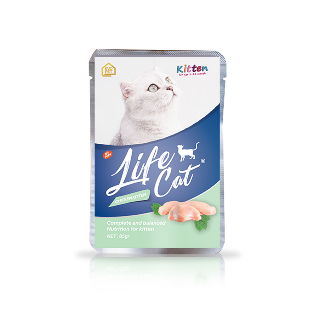 MAKANAN ANAK KUCING Life Cat Pouch Kitten 80gr