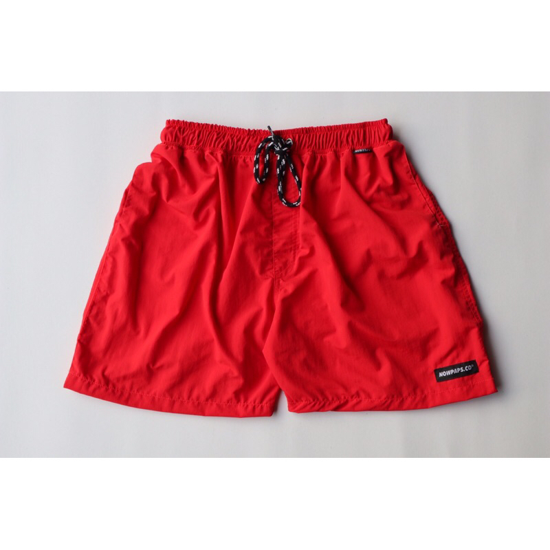 NOWPAPSCO-celana shortpants merah taslan sport .celana pendek olahraga panti original nowpaps material celana boxer unisex men/women original nowpaps hitam/caramel/hijau army