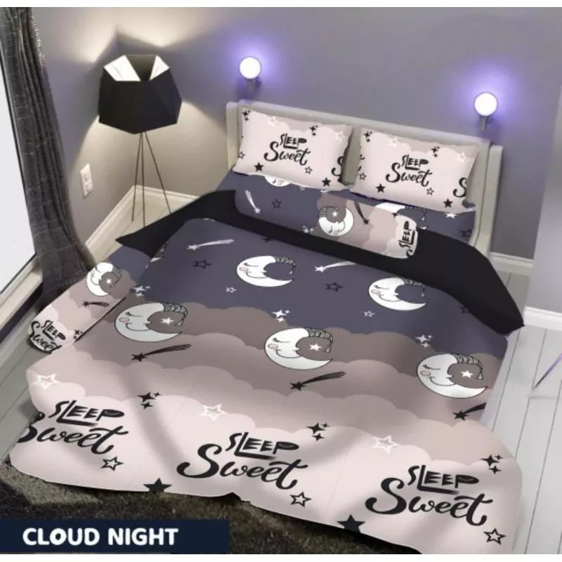 Monalisa-Bisa COD Sprei Set 90/100/120/140/160/180/200 Single Queen King Tinggi 20cm Tinggi 30cm Tin