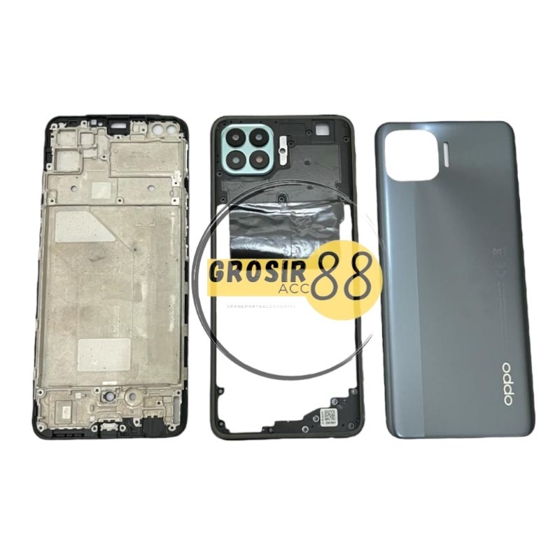 BACK CASING HOUSING FULLSET BACKDOOR + BEZEL FRAME LCD OPPO RENO 4F / OPPO A93 ORIGINAL