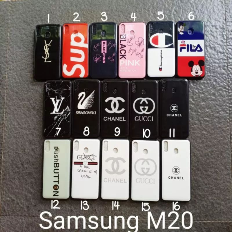 Case gambar Samsung M20 motif cewek soft softcase softshell silikon cover casing kesing housing