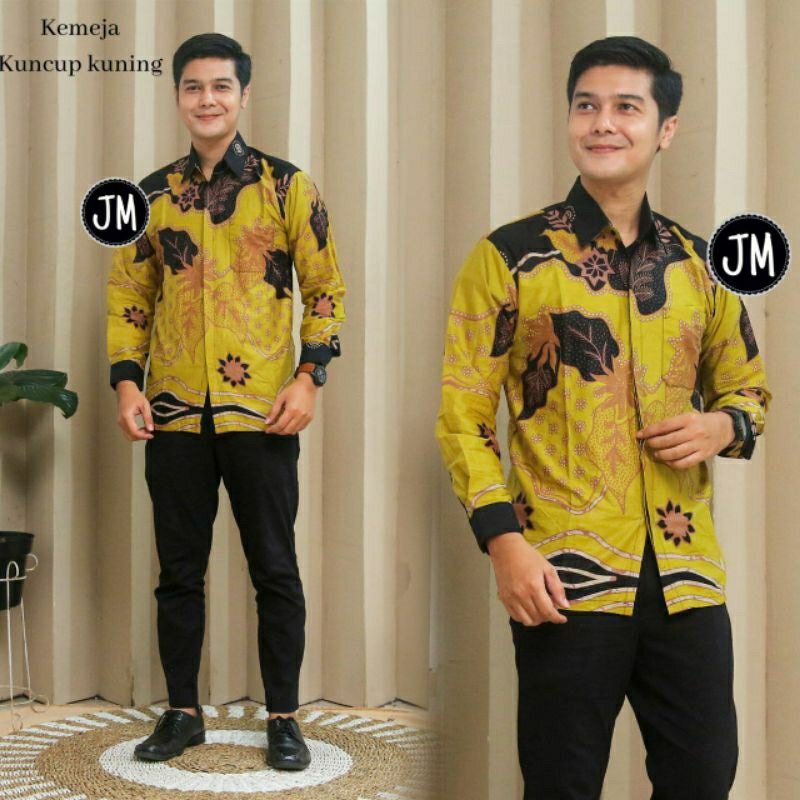 BATIK COUPLE SERAGAM KANTOR ATASAN TUNIK KEMEJA BAHAN KATUN HALUS PREMIUM UKURAN M L XL XXL