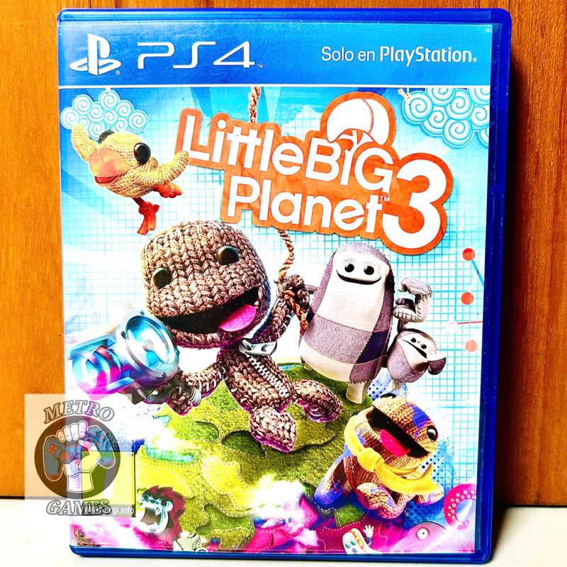 Little Big Planet 3 PS4 Kaset Littlebig Planet 3 Playstation PS 4 5 CD BD Game Games anak reg3 reg 3 R3 asian req 3 bluray disc blu-ray seken second bekas like new baru 2nd litle sack boy3 sackboy a big adventure region asia original big planet3 sack boy