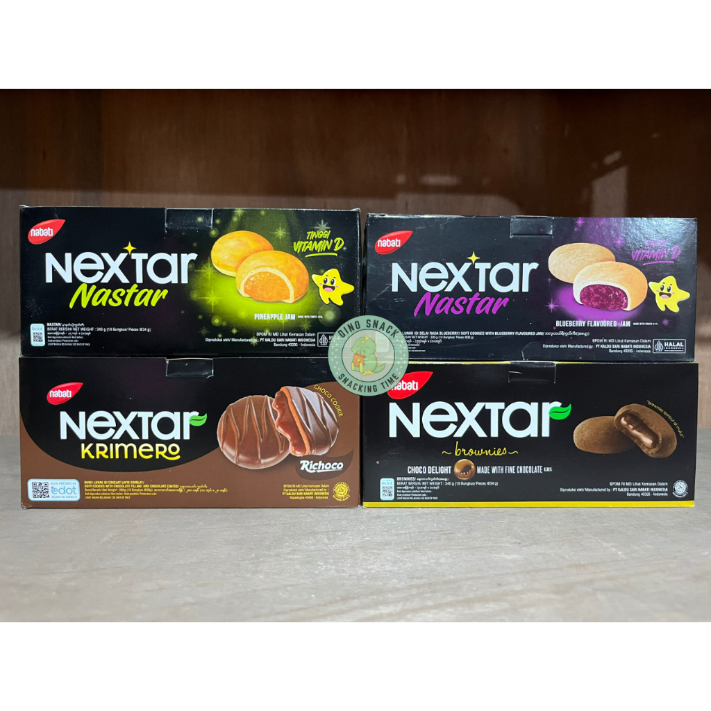 

Nextar Brownies Nastar Rasa Coklat / Nanas / Blueberry (Isi 10 pcs)