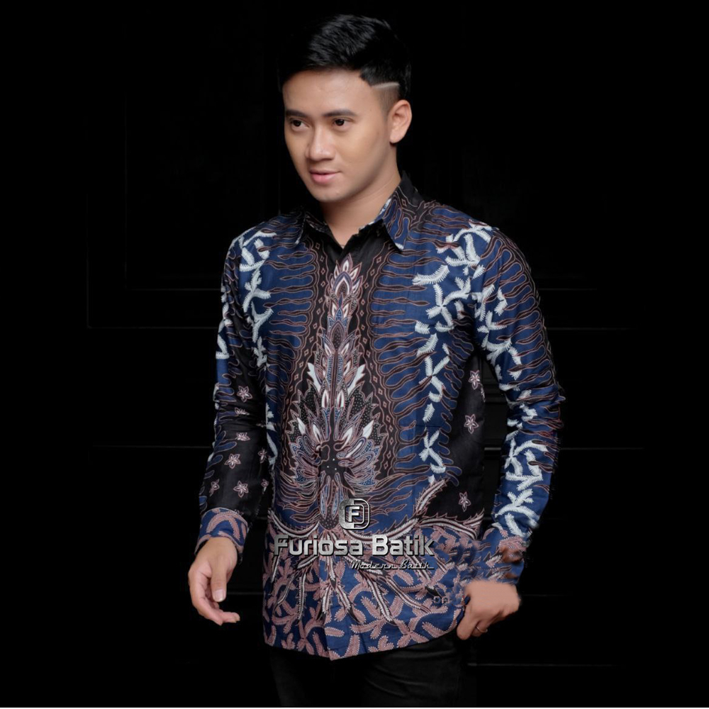 FURIOSA BATIK AYAM BAJU BATIK PRIA LENGAN PANJANG UKURAN M L XL XXL