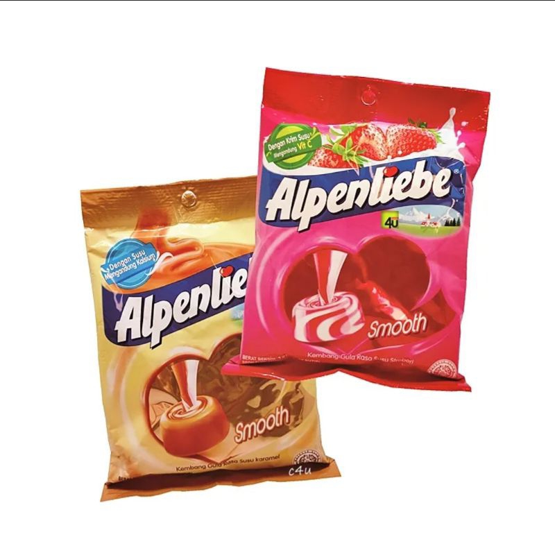 

Permen Alpenliebe Caramel Smooth Alpen Susu Karamel Stroberi Strawberry