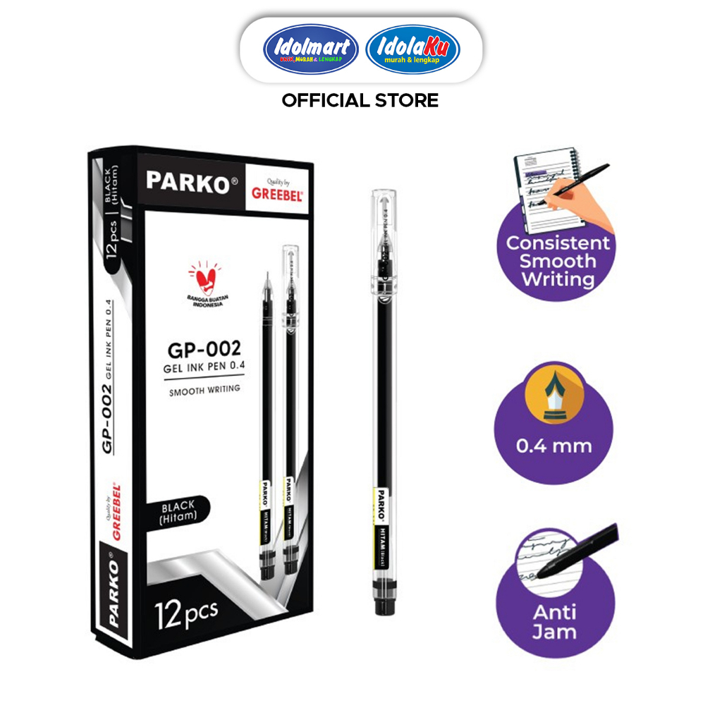 

IDOLMART Pulpen PARKO GP-002 Pcs Satuan Bogor