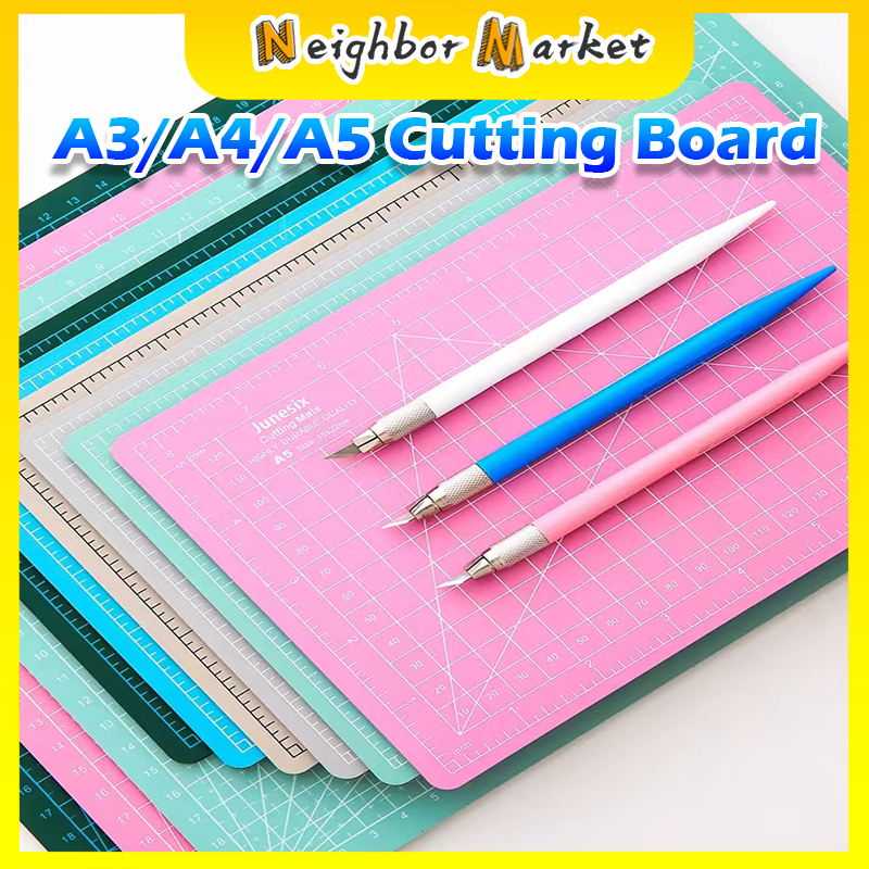 

A3/A4/A5 Cutting Mat PVC Cut Pad Board Double-sided DIY Tool Cutting Board-Papan DIY Tool Cutting pad