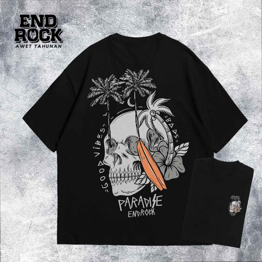 Kaos Oversize Original Endrock Tema Skull Island