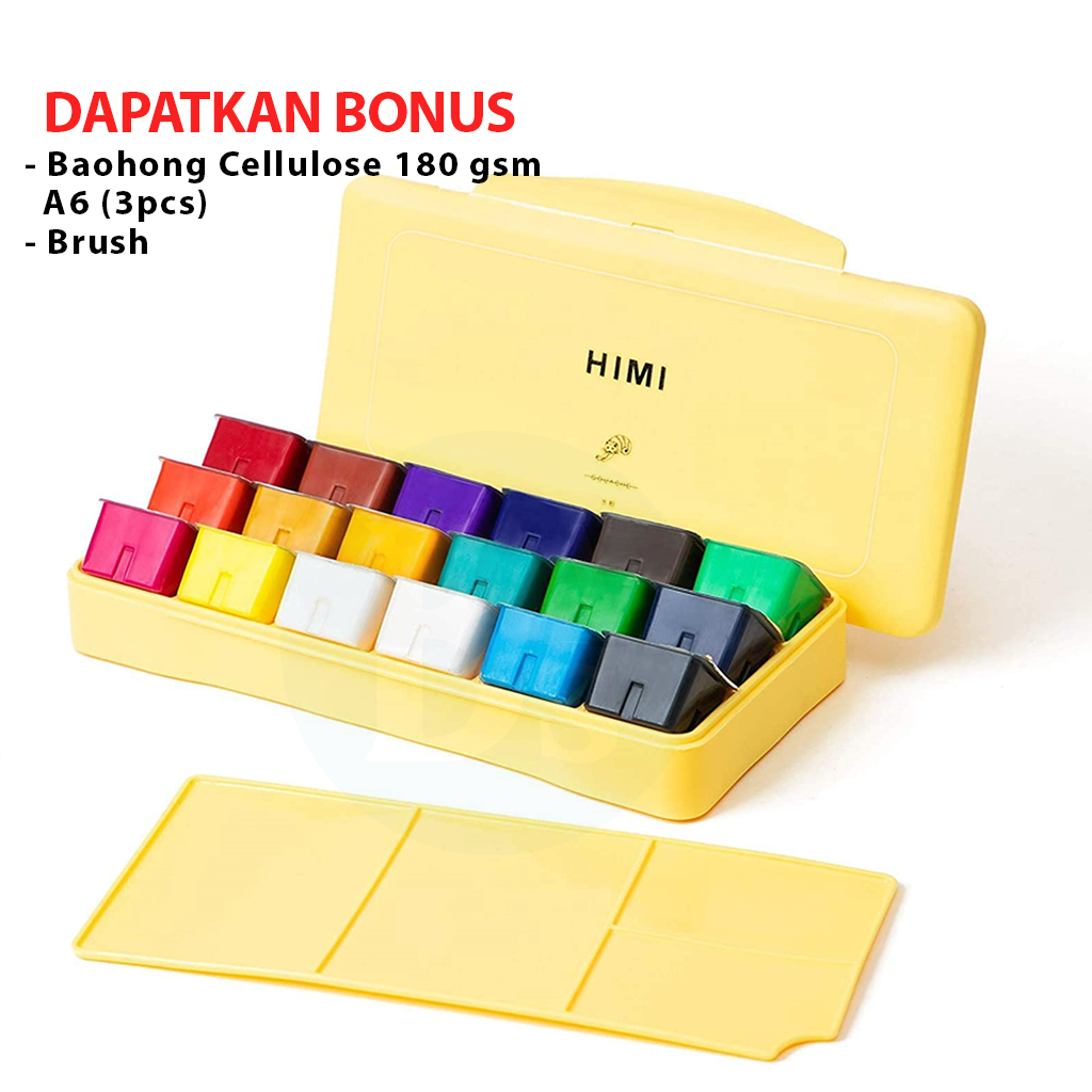 

H.I.M.I MIYA Gouache Set 18 x 30ml Paint Colour