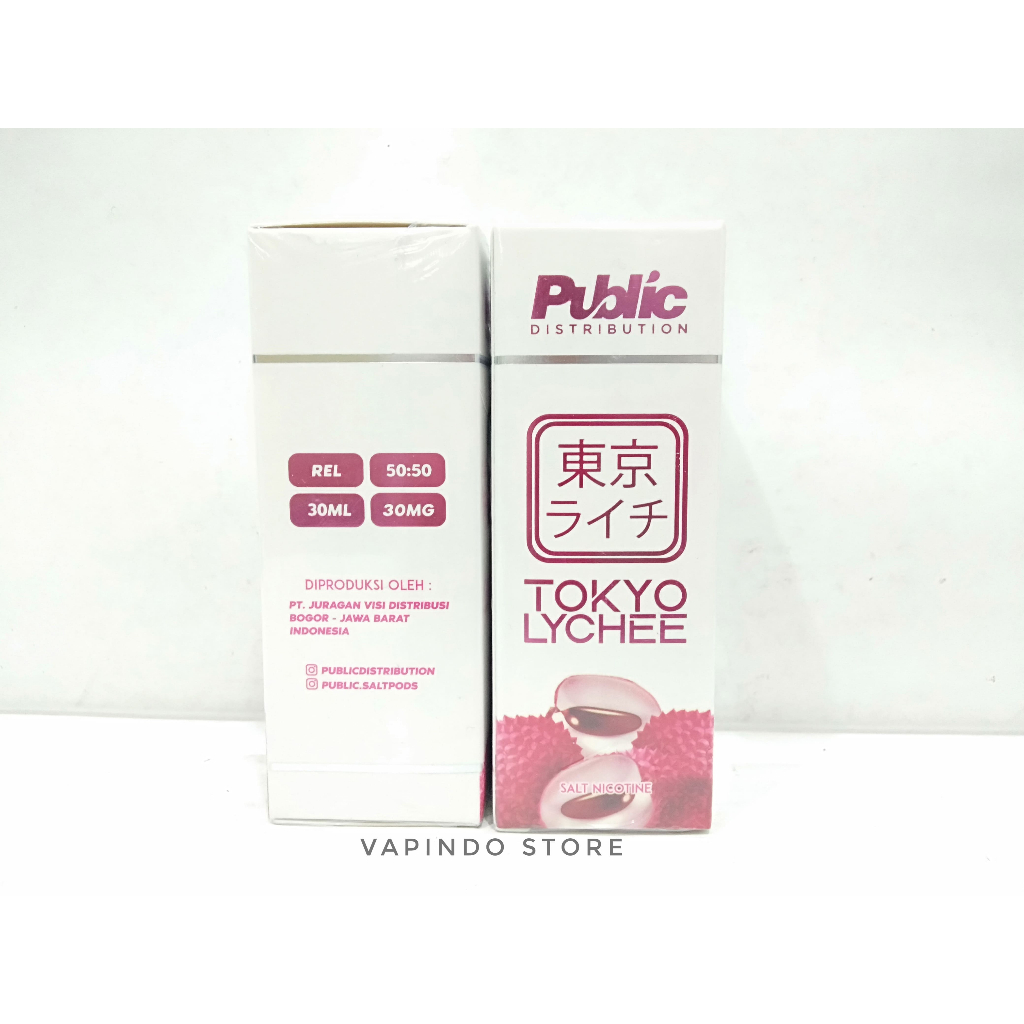 SALT TOKYO LYCHEE 30ML NIC 30MG SALTNIC BY PUBLIC DISTRIBUTION