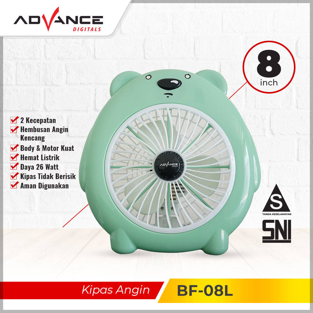 【Garansi 1 Tahun】Advance Kipas Angin Karakter Lucu 8 inch Kipas Meja Listrik Table Fan
