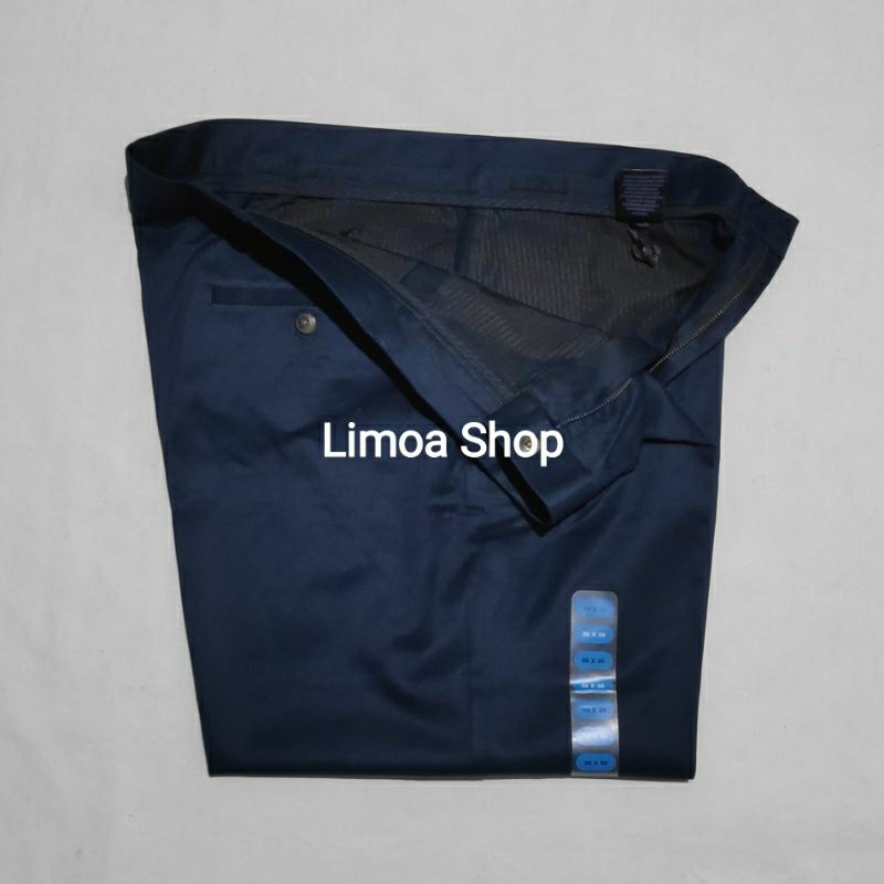 Celana Branded / Eksport Navy Katun Tebal, Besar, Longgar  BLD 03