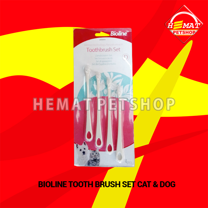 Sikat Gigi Hewan Kucing Anjing Bioline Tooth Brush