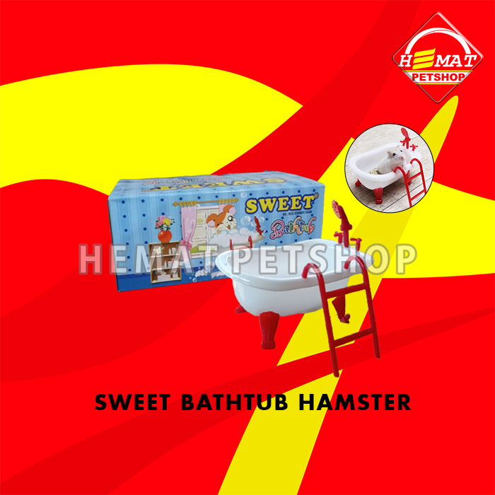 Tempat Bermain Mandi Hamster Sweet Bathtub Pet Toys