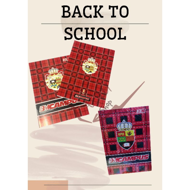 

Buku Campus BMC // Ukuran Boxy (Isi 50lbr) // 1 pack 10buku