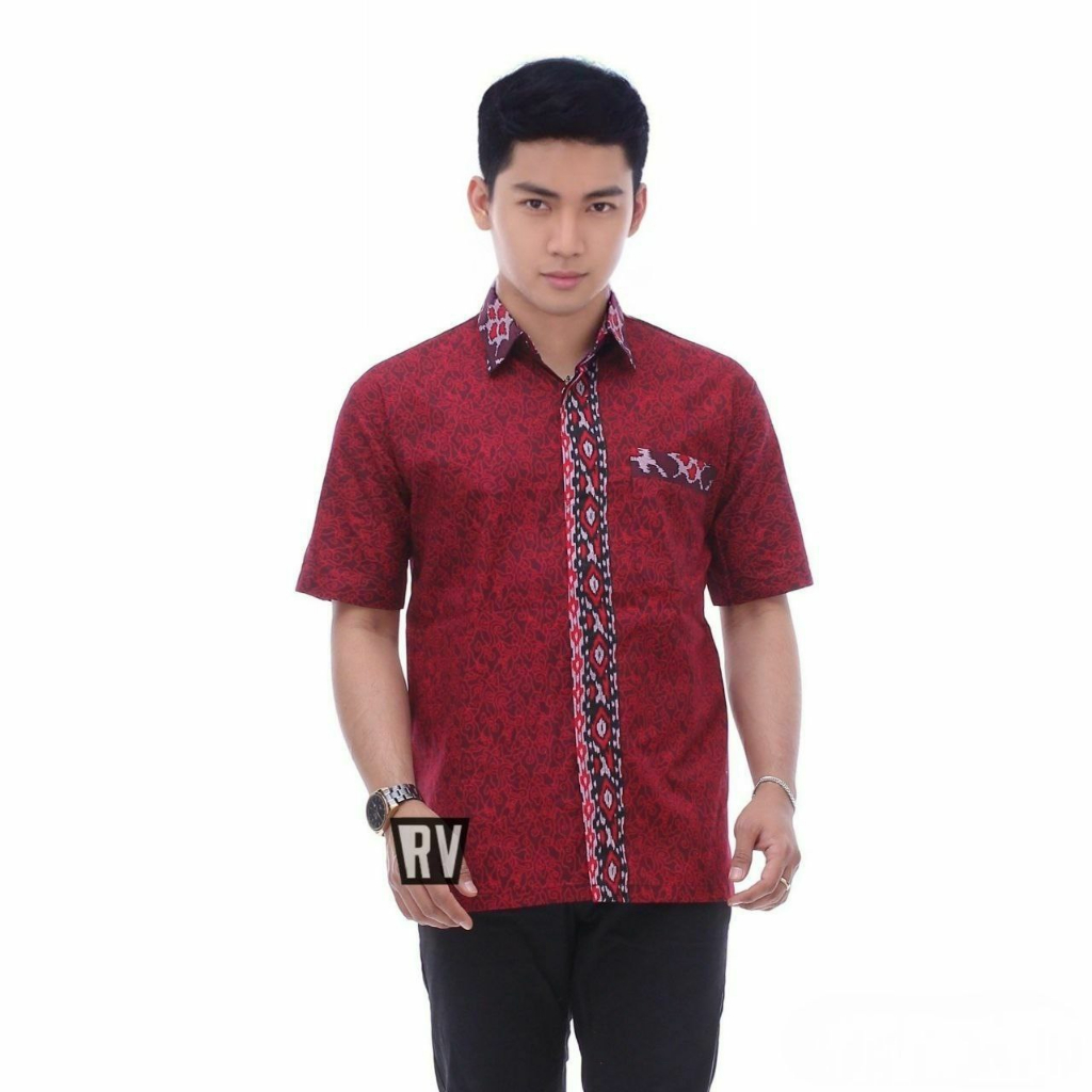 BAJU BATIK PRIA ABADI BATIK KEMEJA BATIK PRIA LENGAN PENDEK TERVIRAL DI SHOPEE Batik pria kemeja batik pria kemeja batik atasan batikbatik