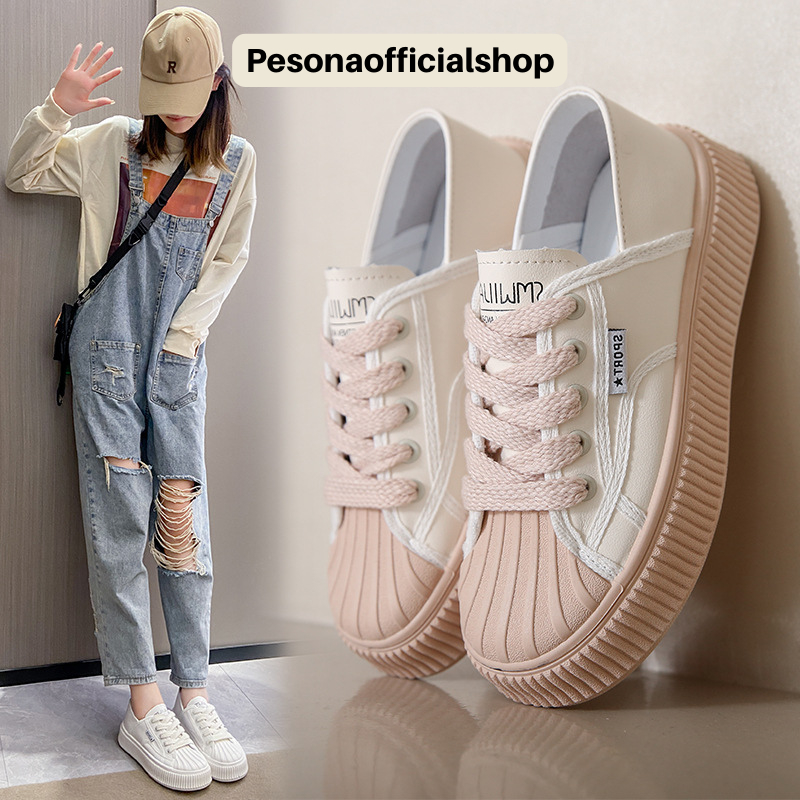 COD POS 629 Sneakers Slip On Polos Wanita Musim Panas Sepatu Model Korea