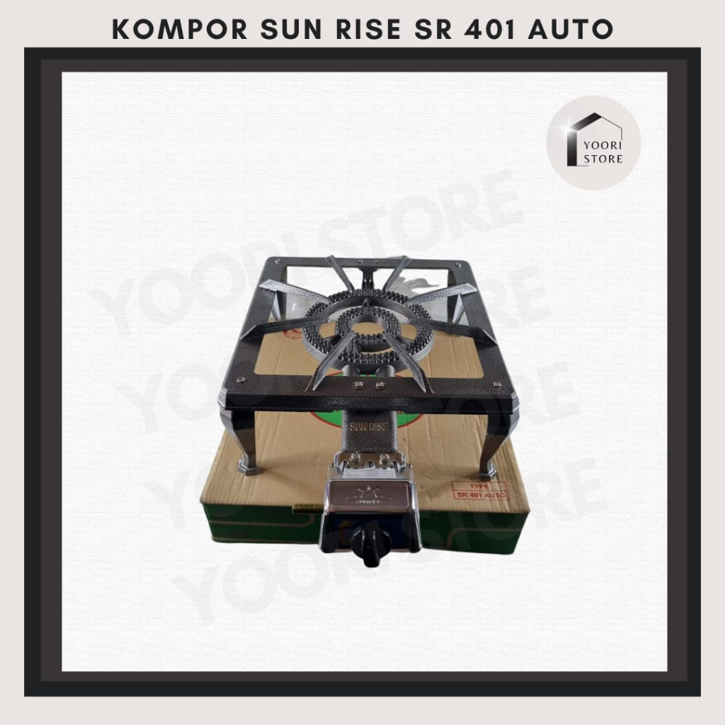 : Kompor SunRise SR-401 Auto Tekanan Rendah / Kompor 1 Tungku SNI