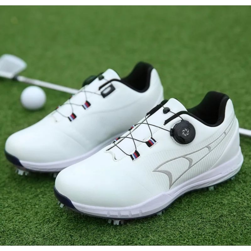 Sepatu Golf Tali BOA Golf Shoes White 8002