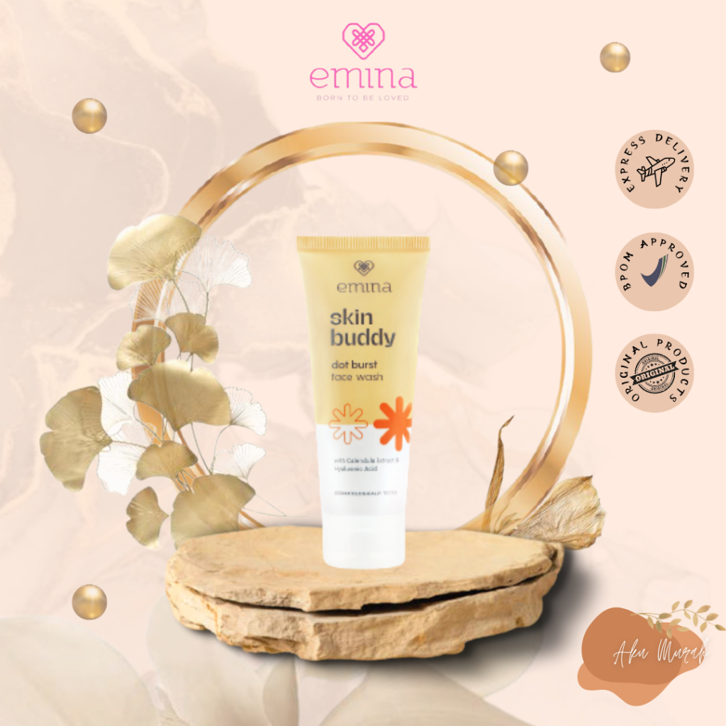 ✨ AKU MURAH ✨ Emina Skin Buddy Dot Burst Face Wash 60 mL - Pembersih Wajah Gel Mild &amp; Hydrating