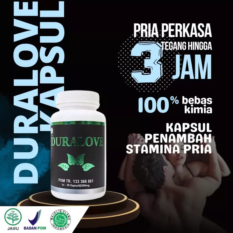 OBAT KUAT PRIA TAHAN LAMA DURALOVE 30 KAPSUL BPOM