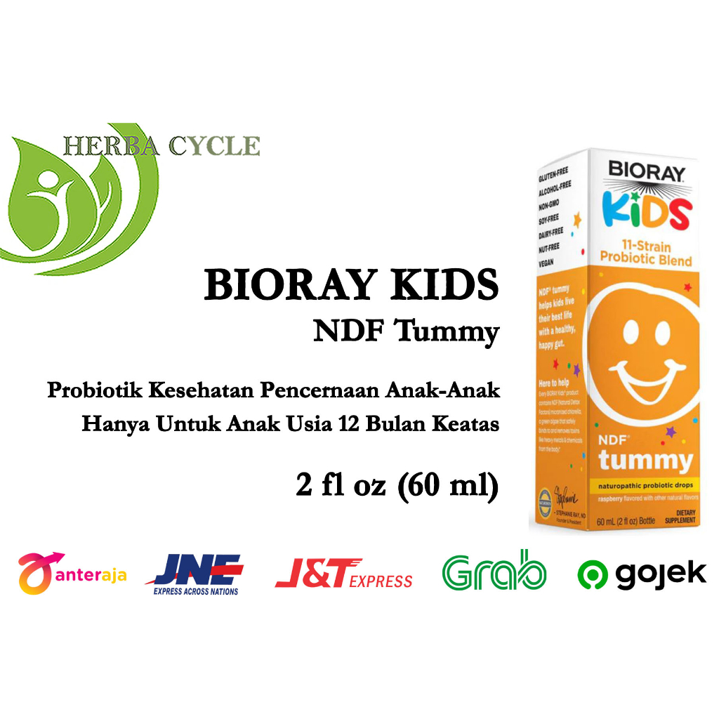 Bioray Kids NDF Tummy Probiotik 60ml Kesehatan Pencernaan Anak ORI USA