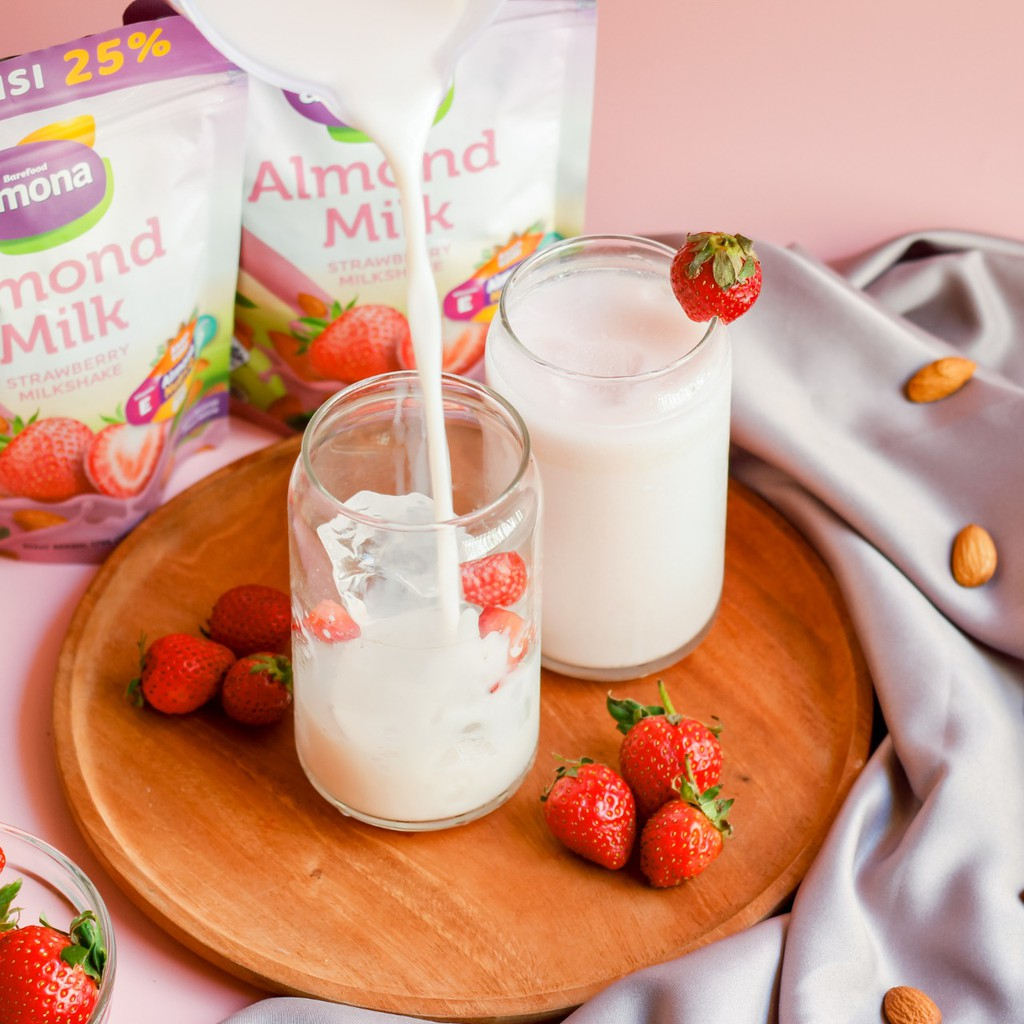 ALMONA Almond Milk Powder ASI BOOSTER with Daun Katuk - Rendah Gula - Tinggi Serat - Lactose Free - 185g (Tersedia varian rasa)