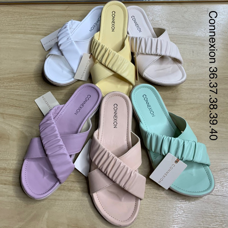 Sandal Teplek Connexion Wanita Terbaru Model Selop Sendal Ternyaman Anti Slip