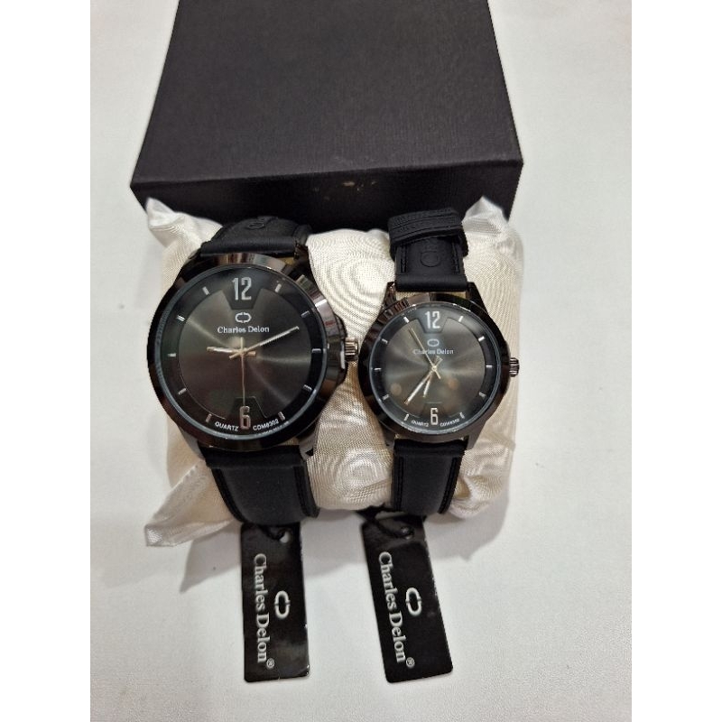 JAM TANGAN COUPLE SILIKON CHARLES DELON ANTI AIR