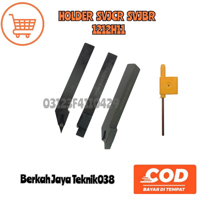 Holder bubut holder svjcr/svjbr holder bubut rata kanan1212h11