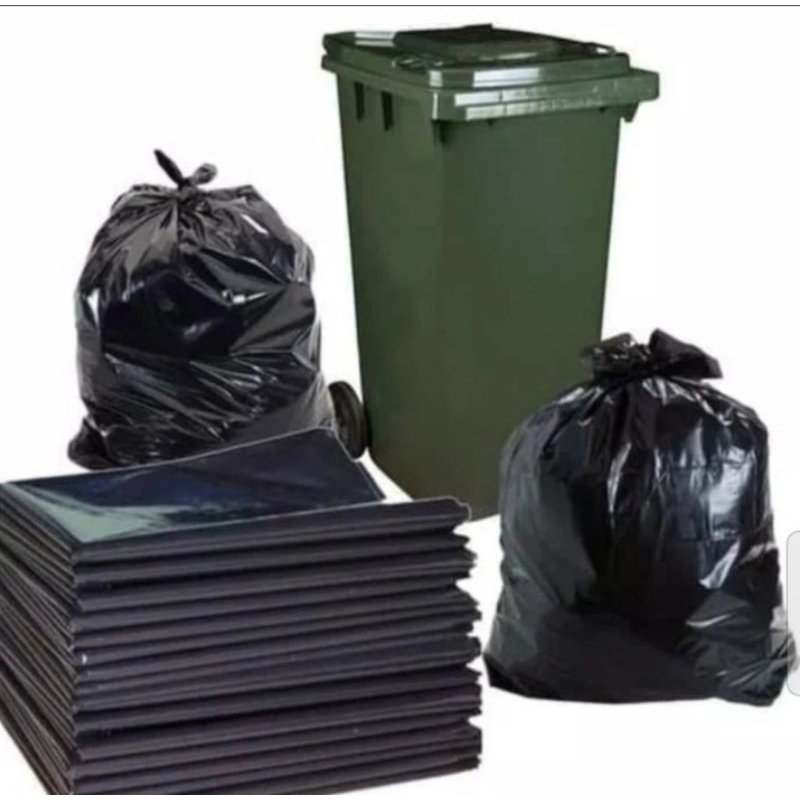 plastik sampah hitam ukuran 60 x 100/kantong sampah/kantong plastik hitam besar