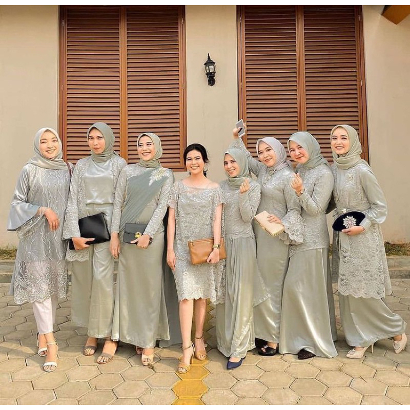 Paket Bridesmaid Tile dan Satin / Paket Seragaman Bridesmaid / Baju Nikah / Baju Wisuda/ Seragaman Keluarga / Bahan Satin / Bahan Polosan / Bahan Tile / Kain Satin / Kain tile / bahan tile